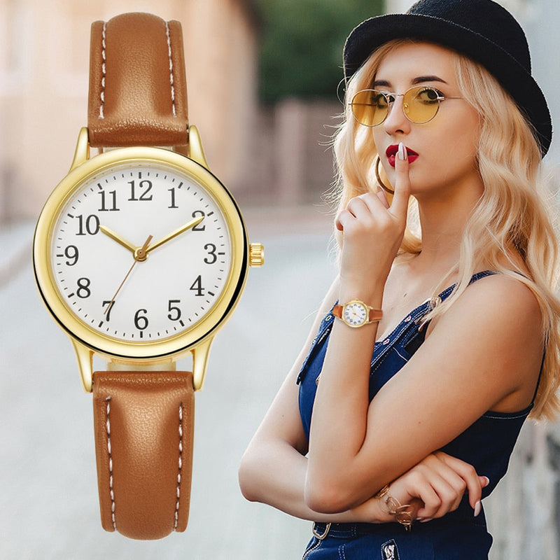 Mstiang Casual Leather Women's Watches