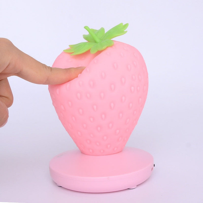 Strawberry shaped lamp